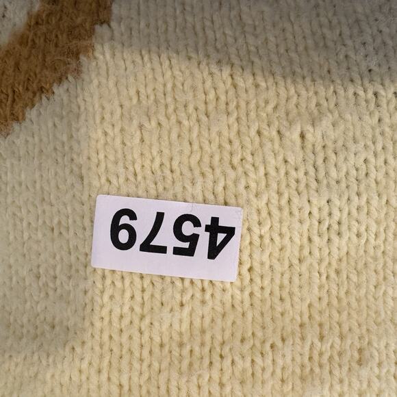 76”x 56” Handmade Vintage Sun Bonnet Sue Baby Crib Blanket Throw Afghan Yellow - Picture 8 of 10